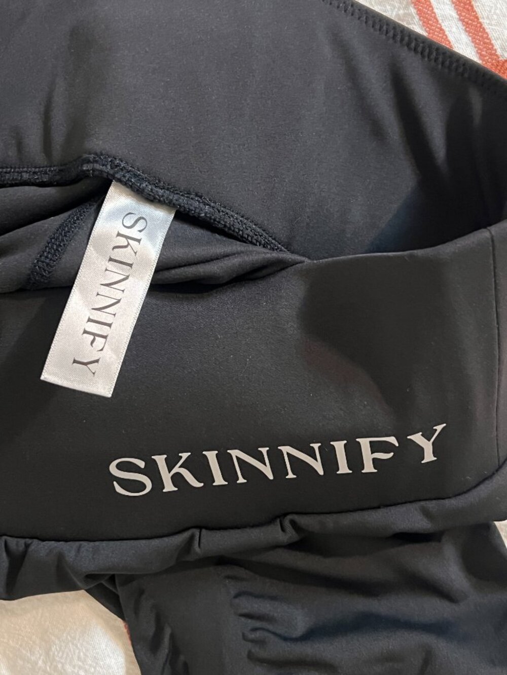 Skinnify Black 4-Band Resistance Leggings Toning Compression Large - Picture 7 of 12